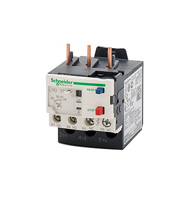 This is a type of magnetic contactor which has 3 poles and an automatic or manual reset available.