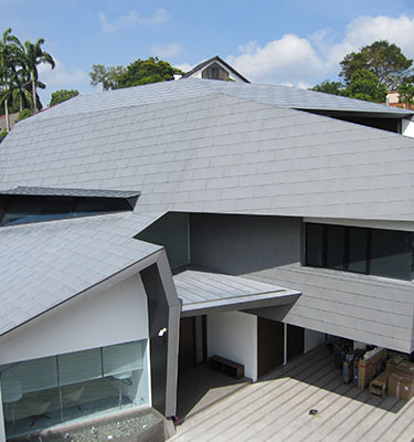 Sheet Metal Roofing Pte Ltd specializes in Custom Designed Falzonal Aluminium Roof & Wall Cladding.