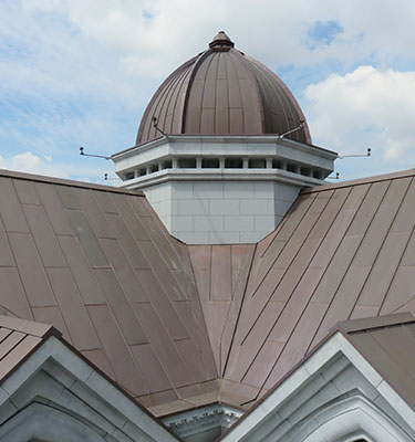 Sheet Metal Roofing Pte Ltd specializes in a roofing technique known as TECU Copper Roof Cladding.
