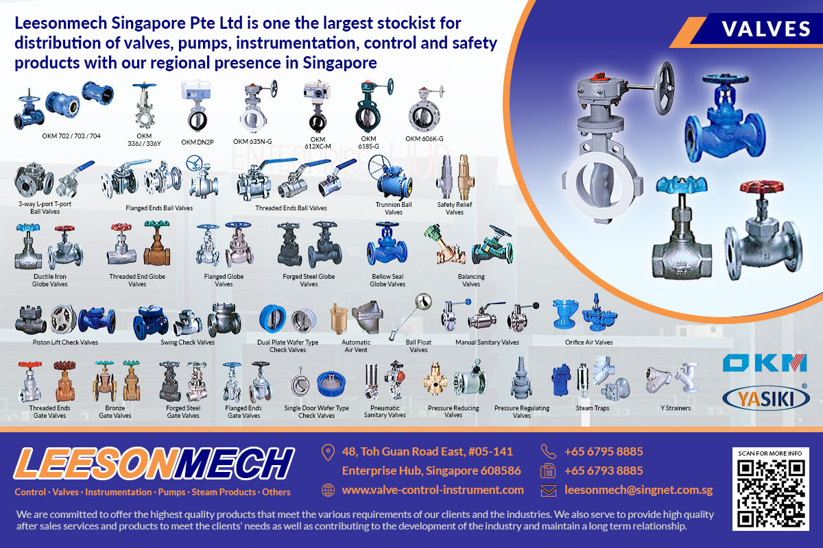 Are you in need of a supplier of pumps, valves, instrumentation, as well as, control and safety products that are designed to be used in chemical industries, refineries, construction, and other related areas? Leesonmech Singapore Pte Ltd can give you what you need.