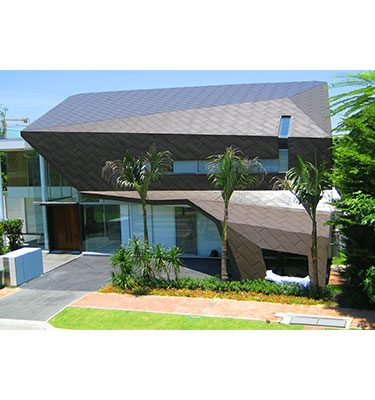 Sheet Metal Roofing Pte Ltd specializes in FALZONAL® Aluminium Roof Cladding.