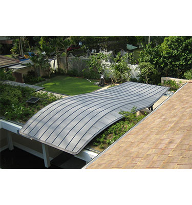 Sheet Metal Roofing Pte Ltd specializes in Metal Canopies for commercial and residential buildings.