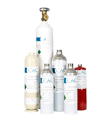 Non-refillable cylinders (34L - 552L Cylinders -Aluminum & Steel) are available for most gas mixtures.