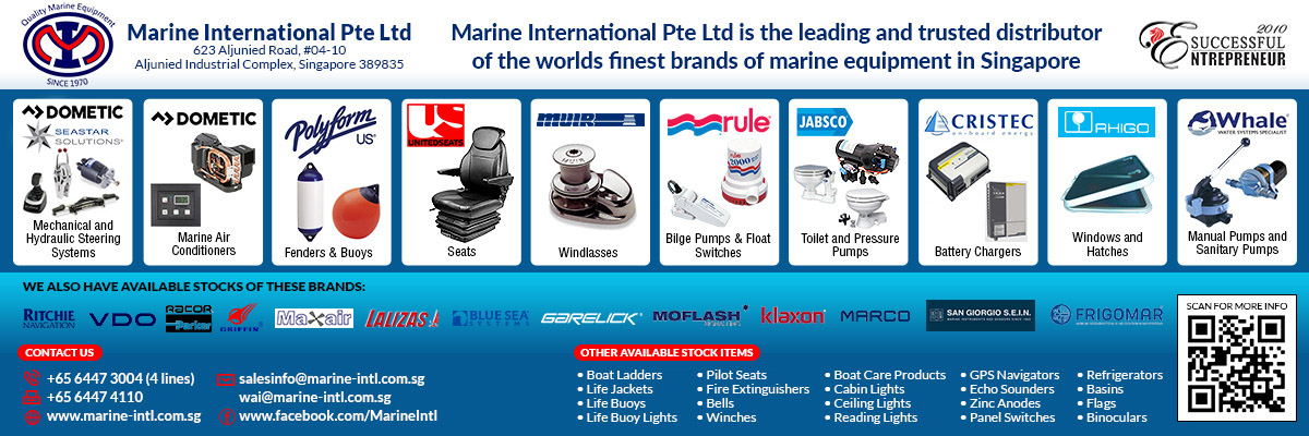 Formerly known as Marine International, Marine International Pte Ltd, has been providing excellent products and services to wide range of marine industries in Singapore since 1970.
